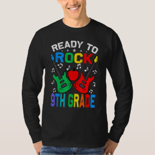 Ready To Rock 9th Grade Back To School Guitar T-Shirt
