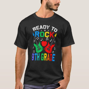 Ready To Rock 9th Grade Back To School Guitar T-Shirt
