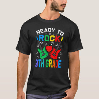 Ready To Rock 9th Grade Back To School Guitar T-Shirt