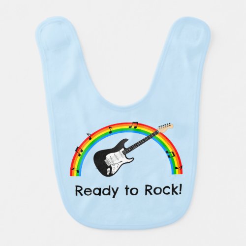 Ready to Rock Electric Guitar Baby Bib