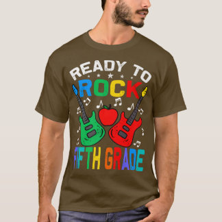 Ready To Rock Fifth Grade Back To School Guitar Pr T-Shirt