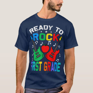 Ready To Rock First Grade Back To School Guitar Pr T-Shirt