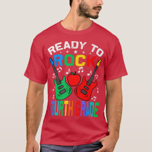 Ready To Rock Fourth Grade Back To School Guitar P T-Shirt