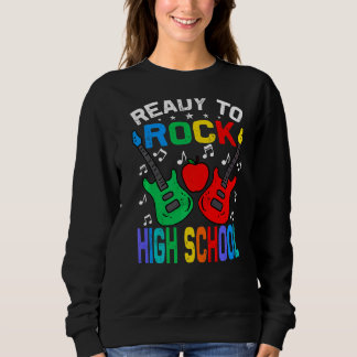 Ready To Rock High School Back To School Guitar Sweatshirt