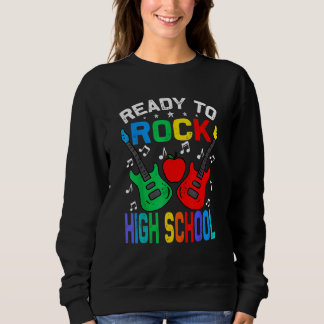 Ready To Rock High School Back To School Guitar Sweatshirt
