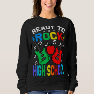 Ready To Rock High School Back To School Guitar Sweatshirt