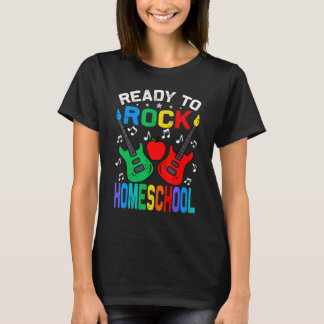 Ready To Rock Homeschool Back To School Guitar T-Shirt