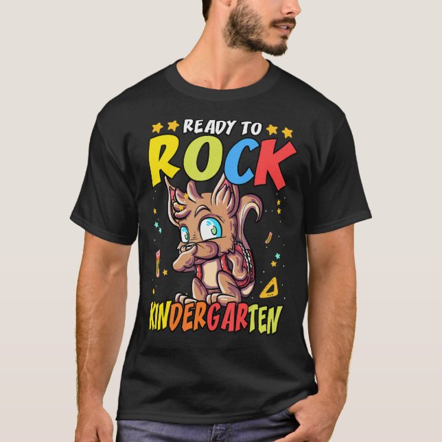 Ready To Rock Kindergarten 1 T-Shirt (Front)