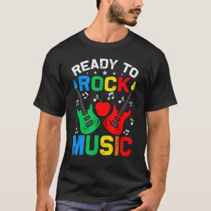 Ready To Rock Music Back To School Guitar T-Shirt