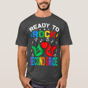 Ready To Rock Second Grade Back To School Guitar T-Shirt