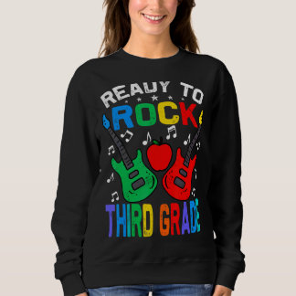 Ready To Rock Third Grade Back To School Guitar Sweatshirt
