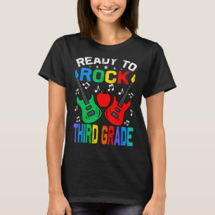 Ready To Rock Third Grade Back To School Guitar T-Shirt