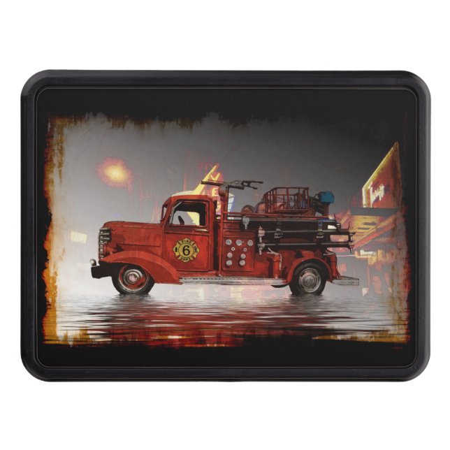 Ready to Roll in Vegas-Fire Truck  Hitch Cover (Front)