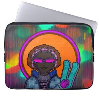 Ready to ski laptop sleeve