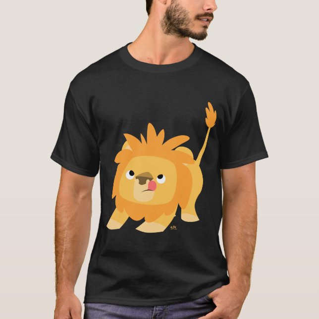 Ready to spring Cartoon Lion T-shirt (Front)
