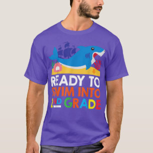 Ready To Swim Into 2nd Grade Shark Back To School T-Shirt