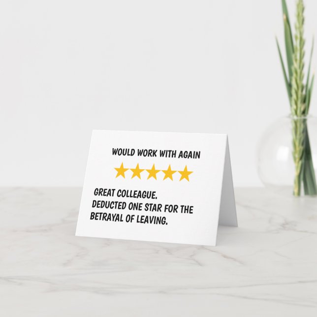 Ready to Work Together Again Card (Front)
