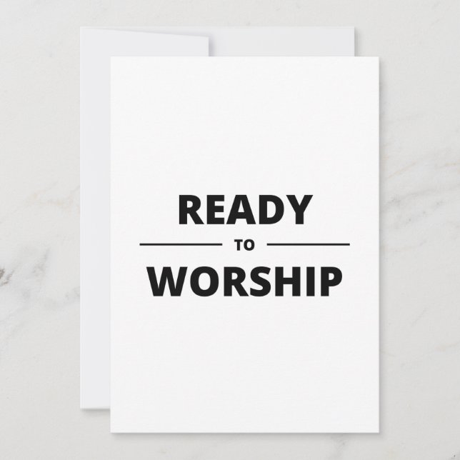 READY TO WORSHIP INVITATION (Front)