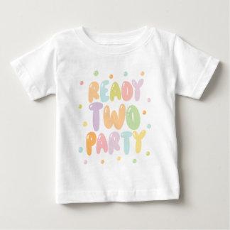 Ready Two Party Girl 2nd Birthday T-Shirt