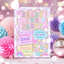 Ready Two Party Groovy Preppy Varsity 2nd Birthday