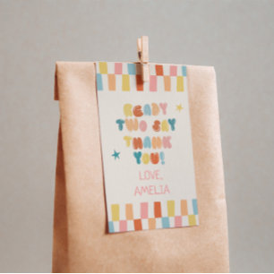 Ready Two Party Thank You Favor Tag