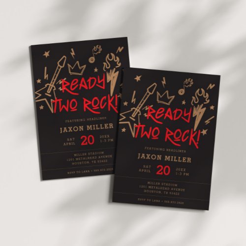 Ready Two Rock Kids' Metal 2nd Birthday