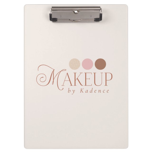 Readymade Logo Branded Makeup Artist Clipboard (Front)