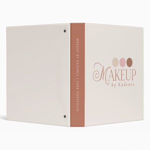 Readymade Logo Custom Makeup Artist Portfolio 3 Ring Binder