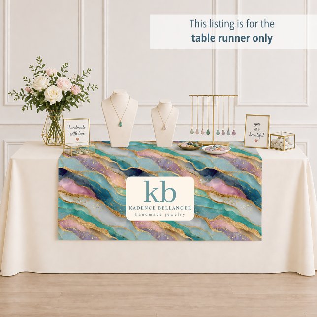 Readymade Logo Jewelry Designer Tablecloth Runner (Creator Uploaded)