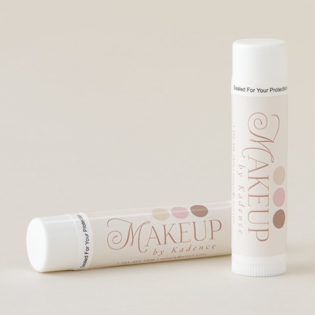 Readymade Logo Promotional Makeup Artist Lip Balm (Front)