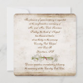 Reaffirmation of Vows daisy invitation (Back)