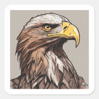 Reagal Eagle Square Sticker