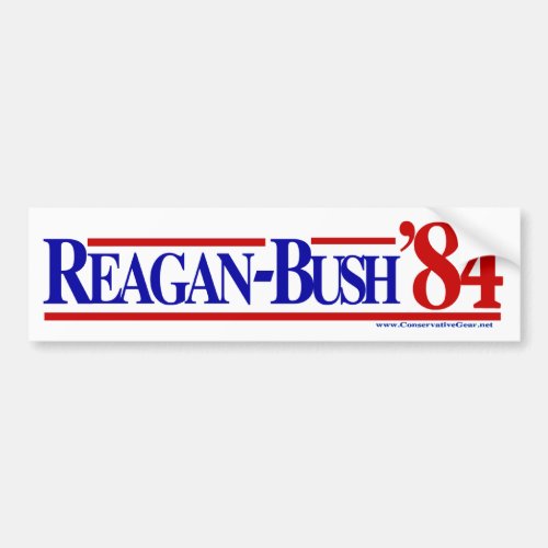 Reagan Bush 84 Bumper Sticker