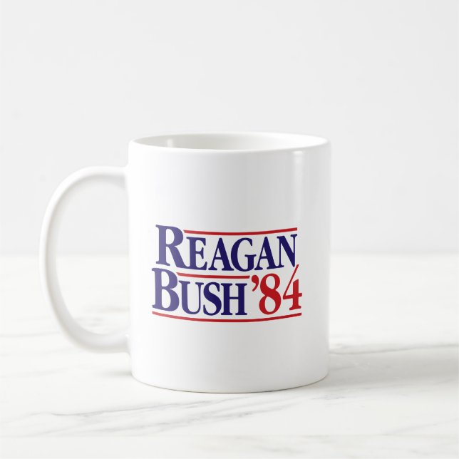 REAGAN BUSH '84 COFFEE MUG (Left)