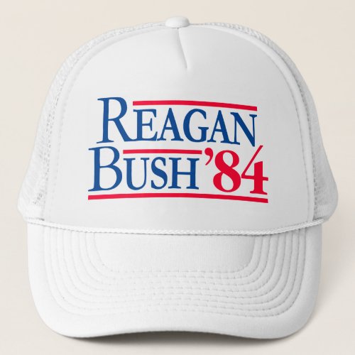 Reagan Bush 84 Election Fratty Republican Trucker Hat
