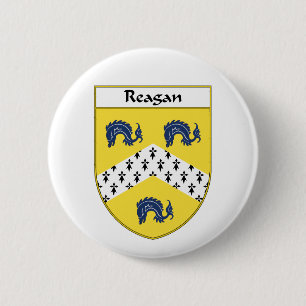 Reagan Coat of Arms/Family Crest Button