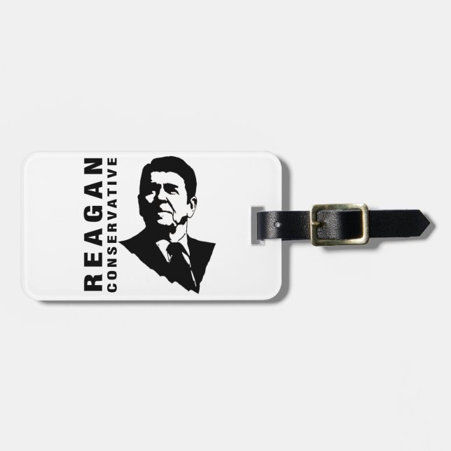 Reagan Conservative Luggage Tag (Front Horizontal)