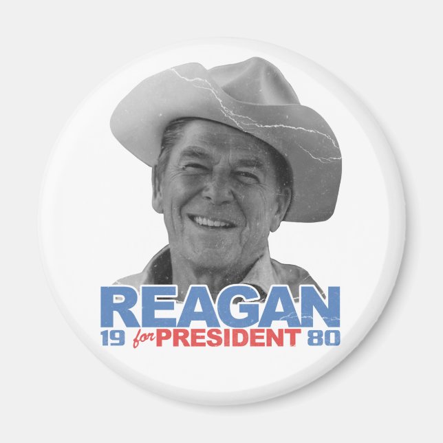 Reagan Cowboy 1980 Magnet (Front)