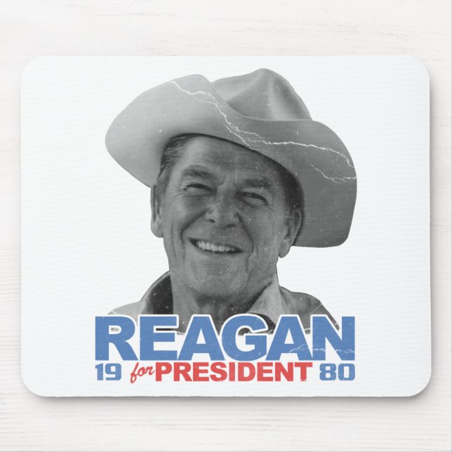 Reagan Cowboy 1980 Mouse Pad (Front)