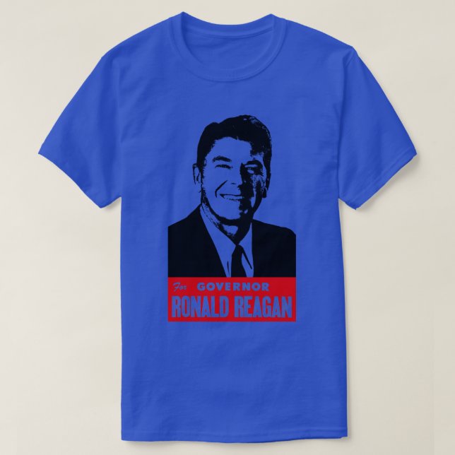 Reagan For Governor T-Shirt (Design Front)