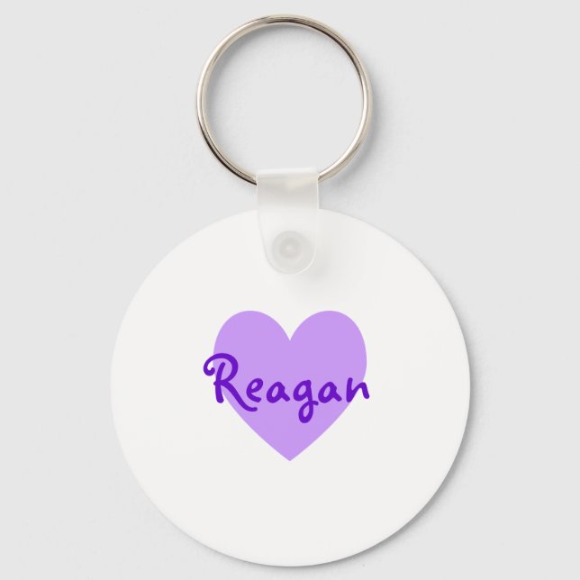 Reagan in Purple Keychain (Front)