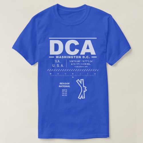 Reagan National Airport DCA T_Shirt