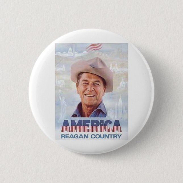 Reagan Pinback Button (Front)