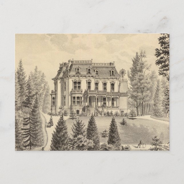 Reagan residence, Oakland, Alameda Co Postcard (Front)