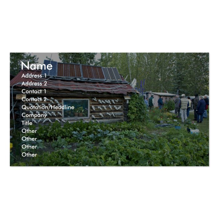 Reakoff cabin, Wiseman, Alaska Business Cards