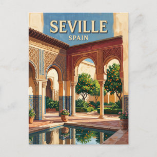 Real Alcázar of Seville Spain Postcard