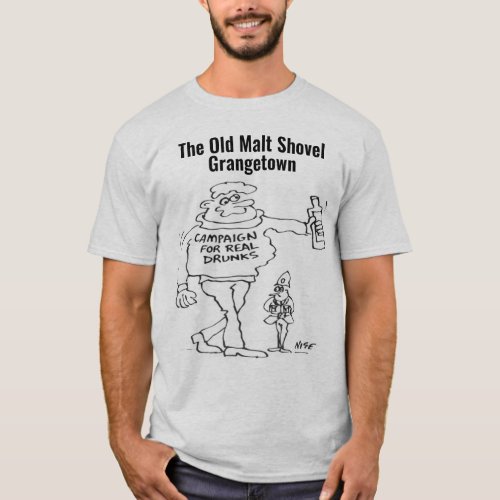 Real Ale or Micro Pub Funny Cartoon Drunk T_Shirt