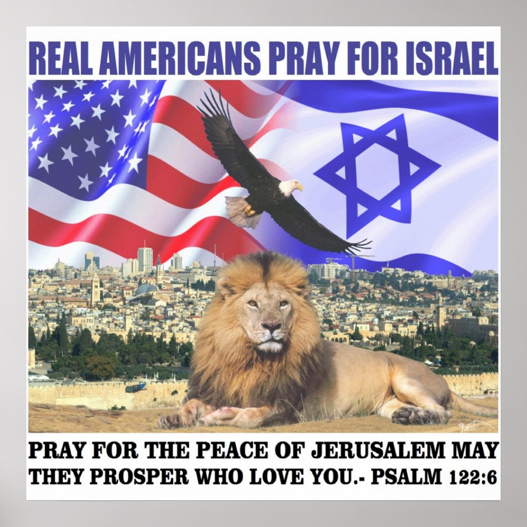 real-americans-pray-for-israel-poster-zazzle