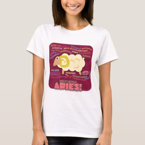Real Aries Funny True Astrology Profile T_Shirt
