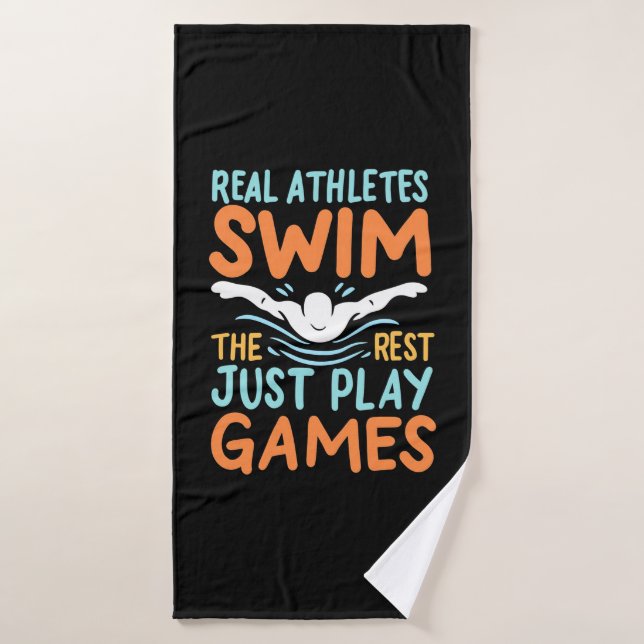 Real Athletes Swim Bath Towel (Bath Towel)